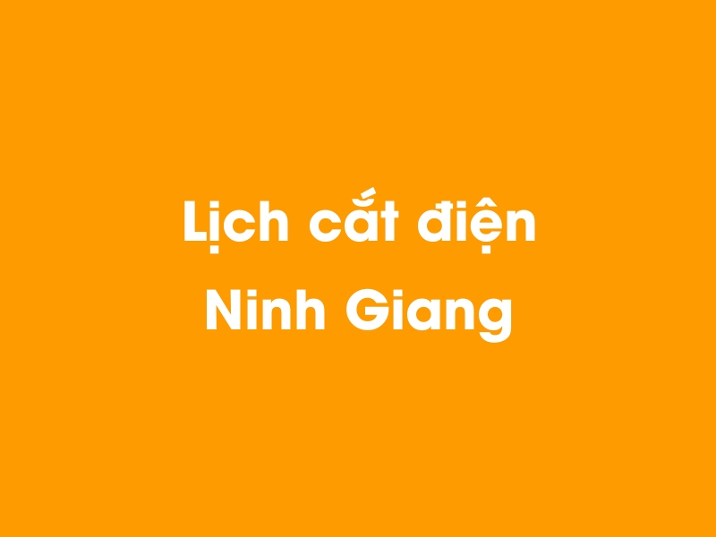 Lịch cúp điện Ninh Giang hôm nay 18/05/2024